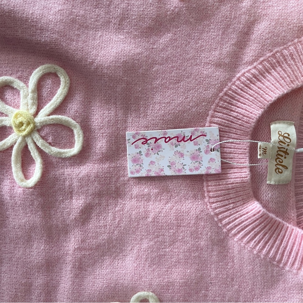 Spring flower sweater - Picture 3 of 3